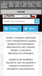 Mobile Screenshot of drevene-listy-eshop.cz