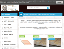 Tablet Screenshot of drevene-listy-eshop.cz